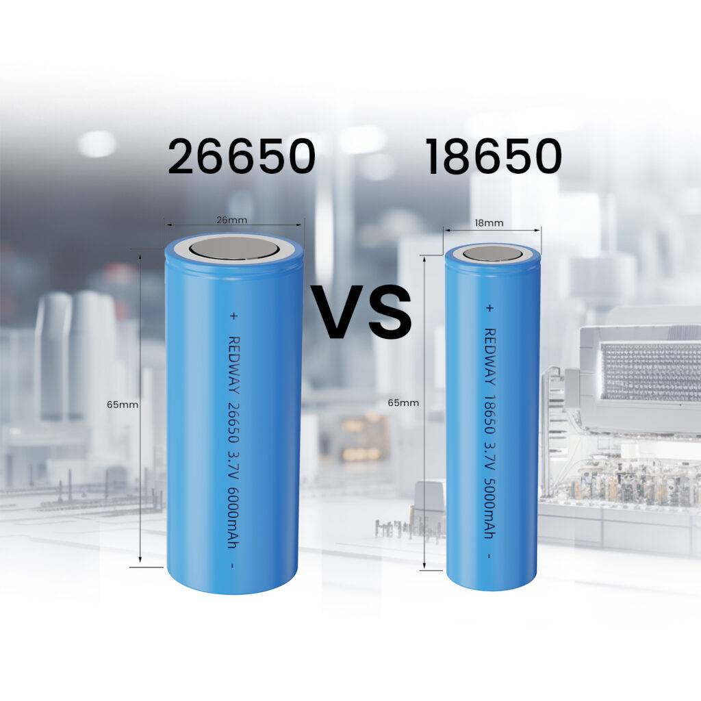  Batería 26650 frente a 18650, ¿cuál es la diferencia?