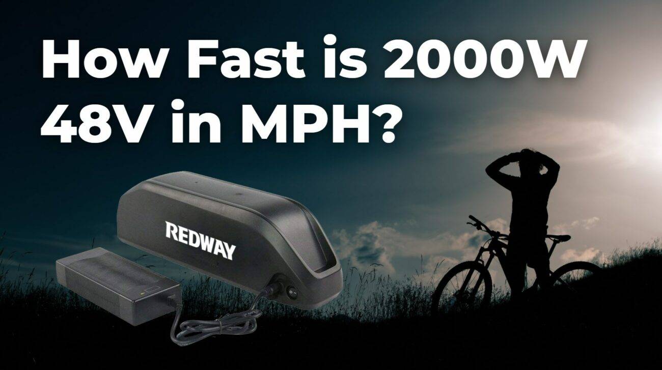 How fast is 2000W 48V in mph?