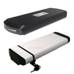 Rear e-bike lithium battery factory manufacturer oem redway black white