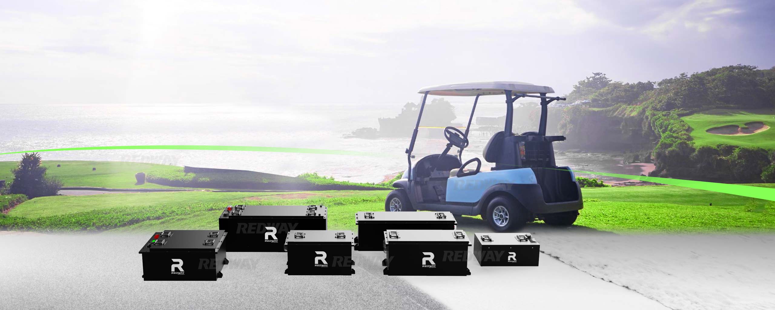 Redway LiFePO4 golf cart battery factory